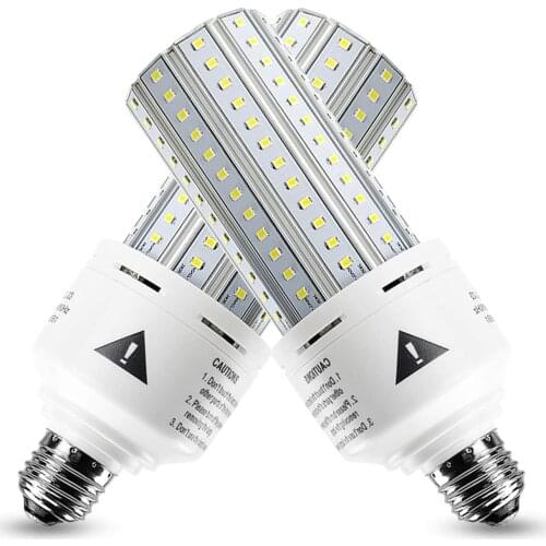 2 Pack 500W Equivalent LED Corn Light Bulb 7500 Lumen 60W Large Area Daylight White for Outdoor Indoor Backyard Hotel Garden