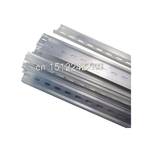 5 Piece 0.5 Meter Aluminum U-Groove Slotted DIN Rail For C45 Switch Meter