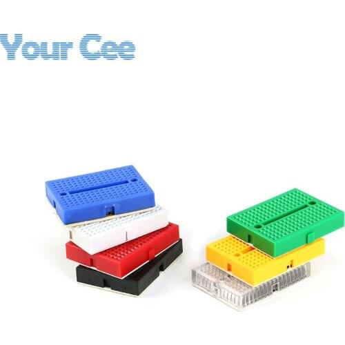 7 pcs SYB-170 Mini Prototype Experiment Test Breadboard Board Tie-points 35*47mm