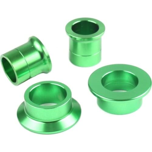 Billet Aluminum Front & Rear Wheel Hub Spacers Sets For Kawasaki KX125 KX250 KXF250 KXF450 Motorcross Dirt Bike Off Road