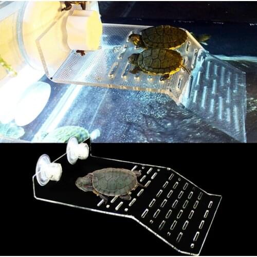 Arcylic Aquarium Turtle Basking Island Fish Tank Turtle Floating Island Platform For Turtle Reptile Basking Aquarium Accessories