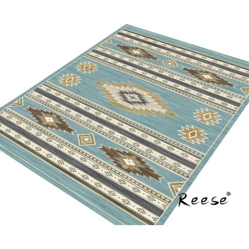 Reese Printed Folk Area Rug Decoration Carpets For Living Room Kitchen Diningroom Restaurant Washable Anti Slip Bottom Outlets