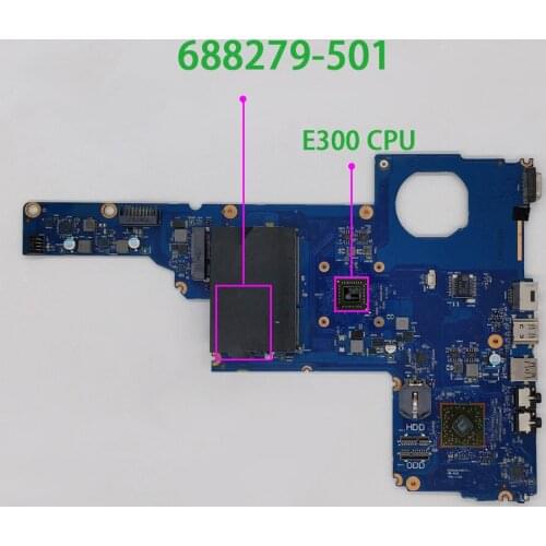 For HP CQ45 2000 688279-501 688279-001 w E300 CPU Laptop Motherboard Tested & Working Perfect