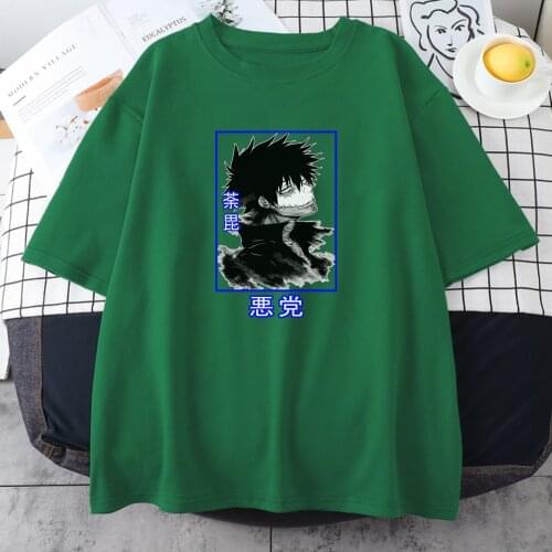 My Hero Academia Prints T-Shirt Female Aesthetic All-Match Streetwear Retro Soft Short Sleeve Fitted Breathable Women T Shirts