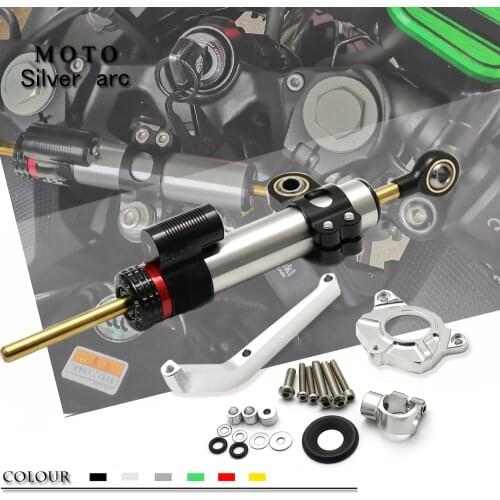 FOR KAWASAKI Z1000 Z 1000 2014-2019 18 17 CNC Motorcycle Steering Damper Stabilizer bracket black Silver