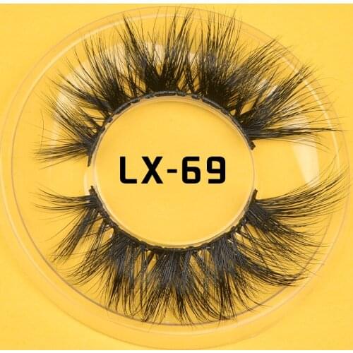 Winged Mink Hair False Eyelashes Extension Suppliers Fluffy 3D Mink Lashes Bulk Make Up Soft 25 mm Lashes