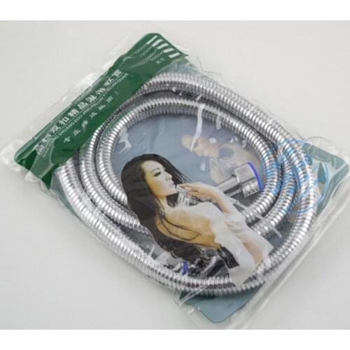 Stainless steel plating encrypted shower tube 1.5 m shower nozzle hose rain water pipe thick copper core factory outlet