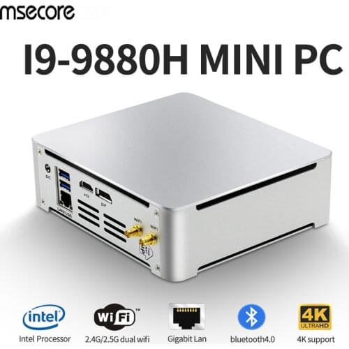 MSECORE i7 7820HK Gaming MINI PC Portable Computer Windows 10 Desktop Computer Barebone Game Pc Nettop HTPC intel linux HDMI DP