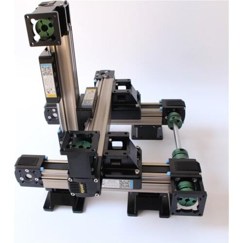 Mjunit Cartesian robot arm linear motion xyz axis gantry system belt drive Rail Guide for automatic box gluer machine