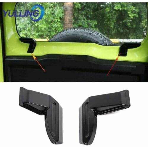 YULLING 2PCS Black ABS Rear Windshield Heating Wire Protection Cover For Suzuki Jimny Sierra JB64 JB74 2019 2020