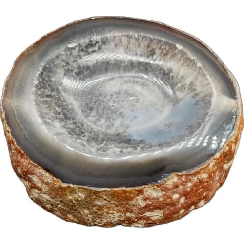 Natural crystal agate bowl agate Ashtray crystal ashtray home decoration stones and minerals Healing crystals