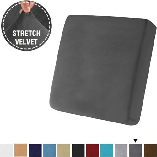 Solid Color Velvet Sofa Cushion Covers Pets Kids Furniture Protector Couch Covers For Living Room Elastic Chair Seat Slipcover