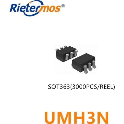 100pcs 3000PCS UMH3N UMH3 SOT363 SMD ORIGINAL