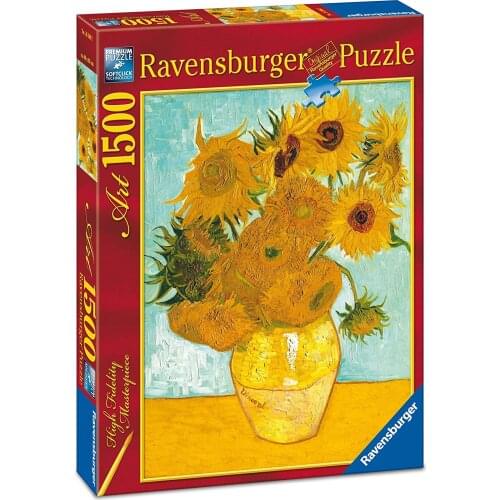 RAVENSBURGER 16206 PUZZLE 1500 pcs. VAN GOGH sunflowers vase