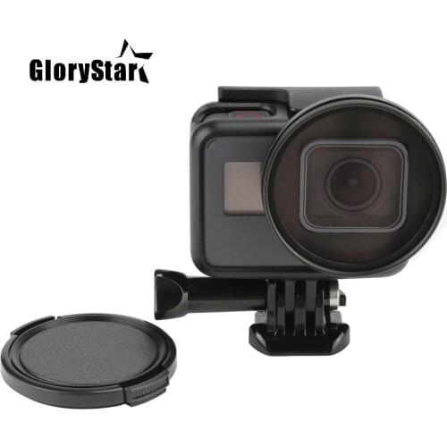 GloryStar Professional 52mm UV Filter for GoPro Hero 5 6 7 Black Action Camera with Lens Cover Mount For Go Pro 6 Accessories