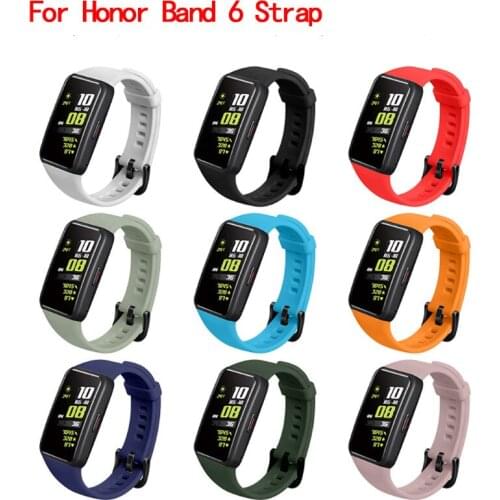 Multicolor Silicone Strap For Honor Band 6 bracelet Wristband sport Wrist Strap For Honor Band 6 Smart Watch band Accessories