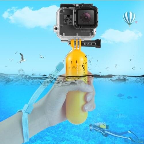 PULUZ Floating Handle Bobber Hand Grip with Strap for GoPro NEW HERO/HERO7/6/5/5 Session/4 Session/4/3+/3/2/1 Action Camera