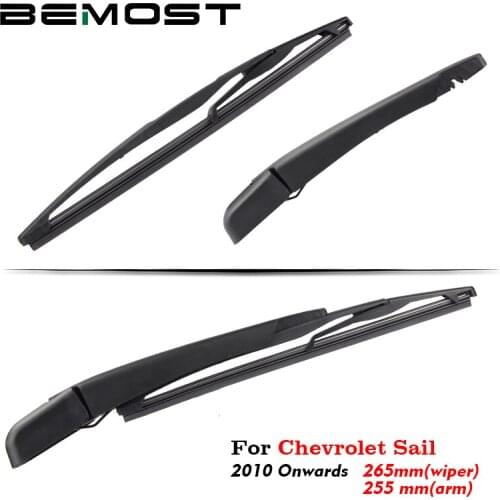 BEMOST Auto Car Rear Windshield Wiper Arm Blades Brushes For Chevrolet Sail 265MM 2010 2011 2012 2013 2014 2015 2016 2017 2018