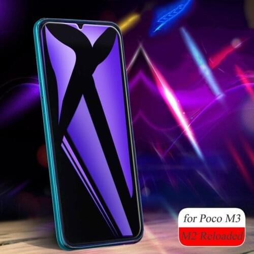 Anti Blue Ray Tempered Glass For Xiaomi PocoPhone M3 M2 Reloaded M3Pro 5G Screen Protector For Poco M3 Pro M2 9H Protective Film