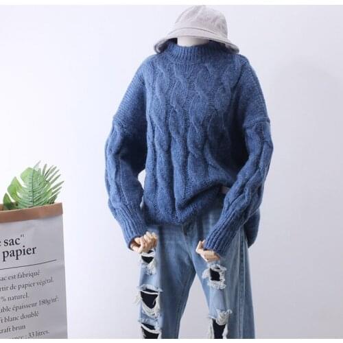 2018 Rushed Clothes Pattern Restore Ways Hemp Flowers Long Sleeve Pachytene Knitting Unlined Upper Garment Sweater Woman M2622
