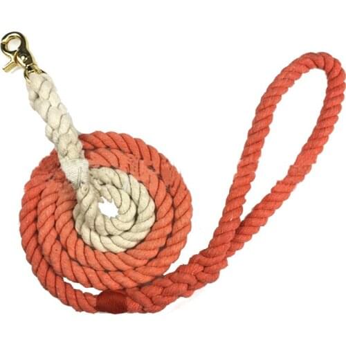 10PCS / LOT Dog Leash Three Strands Of Pure Cotton Pet Traction Rope 1.2cm Color-Changing Pet Leash