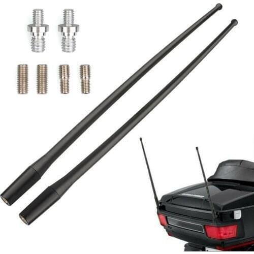2Pcs/Set 35cm Motorcycle Motorbike Antenna Mast for Harley Davidson 1989-2018 Motorcycle Accessories