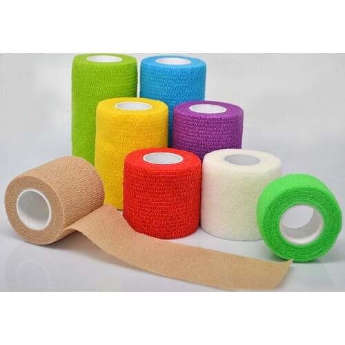 500pcs 6Colors Self Adhesive Ankle Finger Muscles Care Non-woven Fabrics Wrist Support Medical Bandage