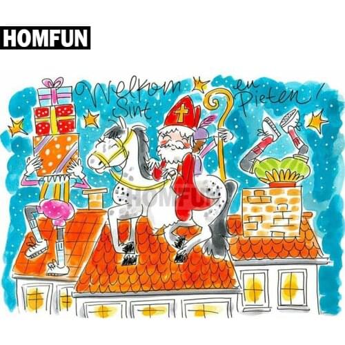 HOMFUN Full Square/Round Drill 5D DIY Diamond Painting "Blond Amsterdam" Embroidery Cross Stitch 5D Home Decor Gift A02529