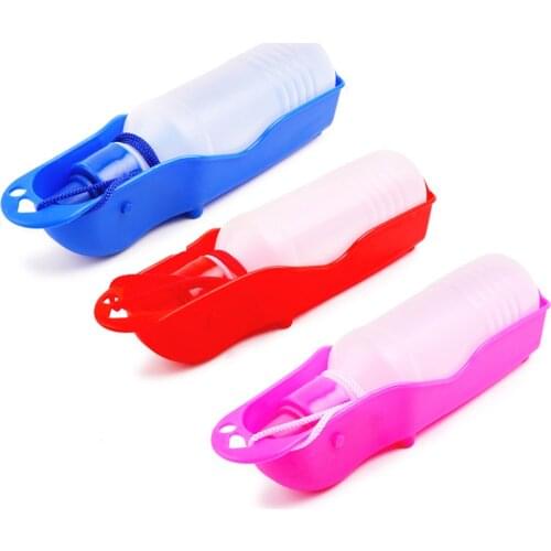 Pet Automatic Feeders Dog Supplies Pet Plastic Dogs Water Bottle Outdoor Travel Pet Water Bottle Drop Shipping