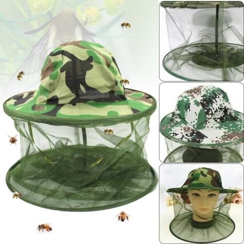 Outdoor Anti Mosquito Bug Bee Insect Mesh Hat Head Face Net For Fishing Hunting Hiking Walking Protector Equipment