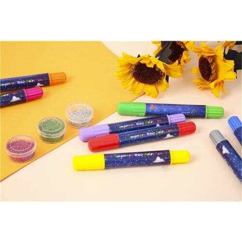 Home Hair Chalk Pens 10Color Christmas Cosplay Hair Color Painting Hair Dye