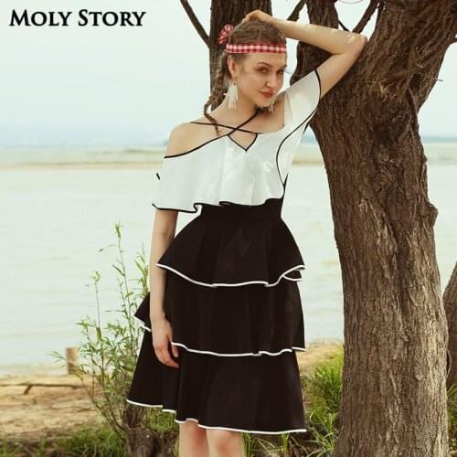 Платья с коротким рукавом Moly Story China At AliExpress