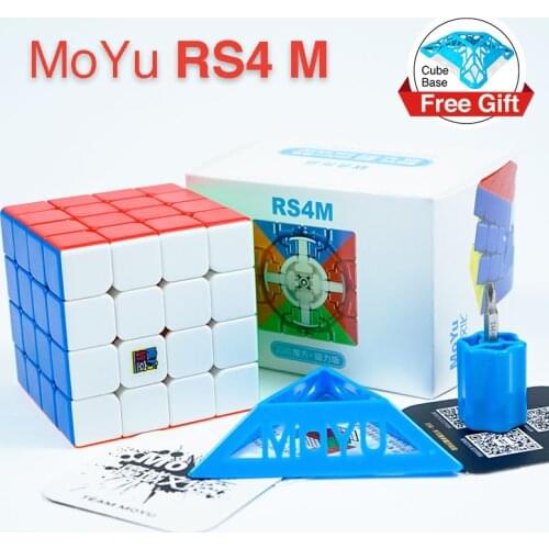 Moyu RS4M 2020 4x4 RS3M 3x3 Magnetic Speed Cube Magnet RS3 M RS4 Cubo Magico Puzzle 3x3 Professional Educational Toys For Kids