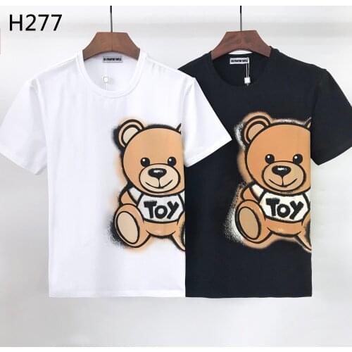 DSQ PHANTOM TURTLE 2021 Summer New T-shirt Men Fashion Print 100% Cotton T Shirts Breathable Quality Tees H277