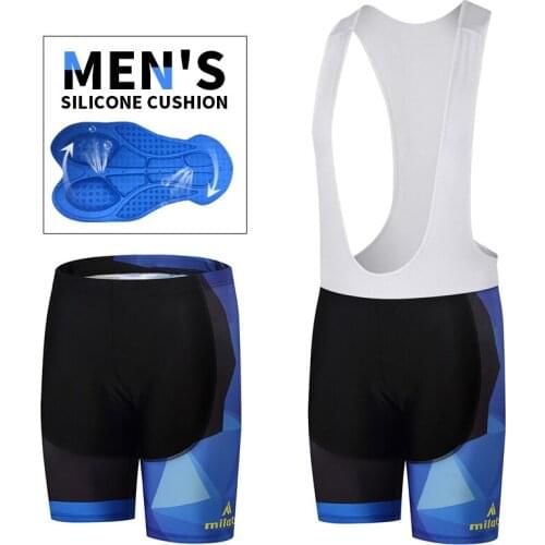 MILOTO 2020 NEW Bicycle Bib Shorts Mens Outdoor Wear Bike tights Cycling 3D Coolmax Gel Padded Riding Bib Shorts Cycling Shorts