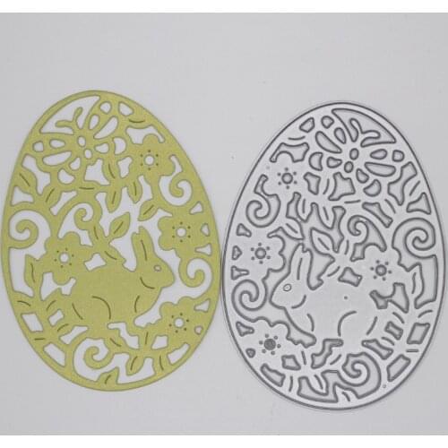 Easter rabbit egg new Metal Cutting Dies for decor card DIY Scrapbooking Embossing hollow stencil Paper Craft Album template