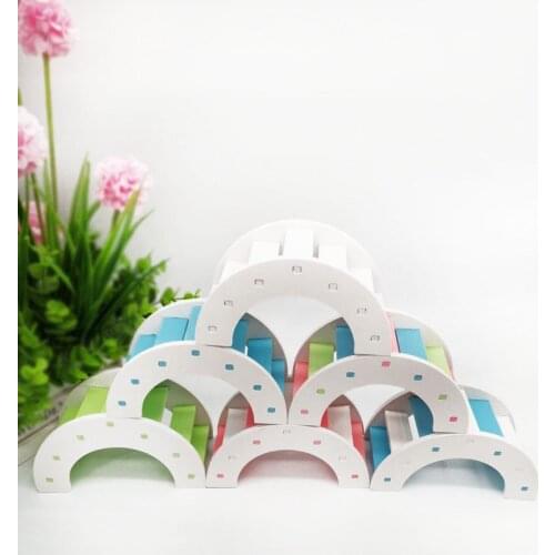 New Pet hamster Wooden Bridge Hamster Hamster Toy Wooden Bridge Hamster Supplies Wooden Bridge Eco-friendly Toy Small Chinchilla