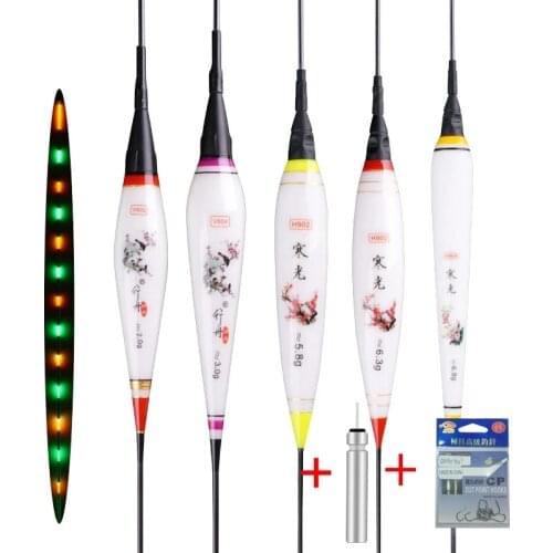 New Luminous Fishing Floats Composite Nano Bobber Electric Pesca High Quality Flotador Carp Crucian Buoy Tackle Accessories