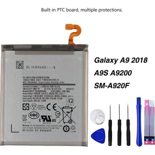 Original EB-BA920ABU Battery For Samsung A9s SM-A9200 A9200 3800mAh