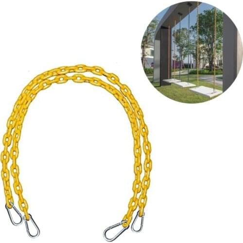 1.5m/60inch Fully Coated Swing Chain Outdoor Game Replacement Swing Set Flying Toy Garden Yard Ninja Swing Accessories 69HE