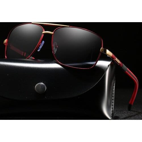 Rectangle Metal Frame Men/Women Polarized Sunglasses Anti-Skidding Driving Sun Glass Men UV Protection Goggles/Eyewear/Shades