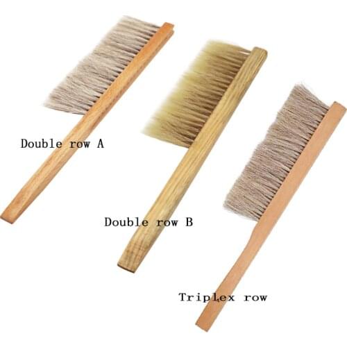 Beehive Cleaning Brush Wooden Bee Sweep Beekeeping Tools Single Row Bristles Beekeeper Equipment