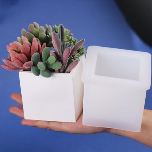 Silicone Molds for Concrete Flower Pot Cement Mould Succulent Plants Potted Mold Epoxy Resin Clay Planters Mold Home Craft Decor