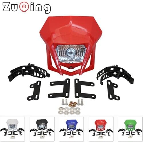 Universal Motorcycle Headlight Headlamp Fairing Farol De Milha Para Moto Fit For HONDA XR CRF 150 230 250 450 Dirt Bike