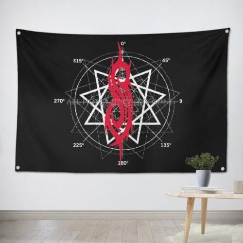 SLIPKNOT Music Band Banners Wall Flags Tapestry Cloth Art Bar Cafe Hotel Theme Background Decoration