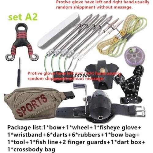 New High Velocity For Fishing And Hunting Fishing Slingshot Shooting Catapult + Fishing Fish Darts Crossbow Bolt