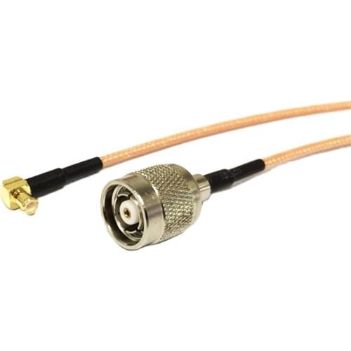 Modem extension cable MCX male right angle 90-degree to RP TNC male plug pigtail RG316 15cm wholesale