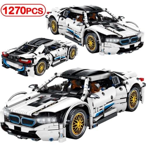 1:14 City Creator Sports Vehicle Supercar Bricks High-tech Racing Car MOC Model Building Blocks kit Toys for Boys Birthday Gifts