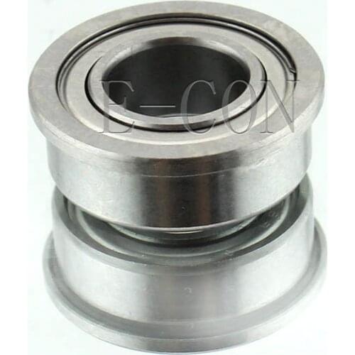 1/2/5/10PCS F63800zz Mini Metal Double Shielded Flanged Ball Bearings (10mm*19mm*7mm)
