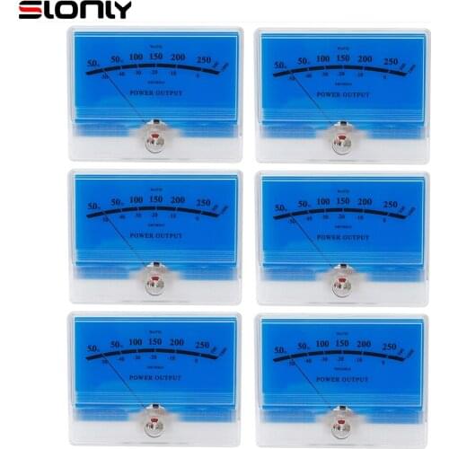 1-8pc Classic McIntosh Lake Water Blue VU Meter Tube Amplifier DB Power Discharge Flat TN-90 Meter Front Audio Power w/Backlight